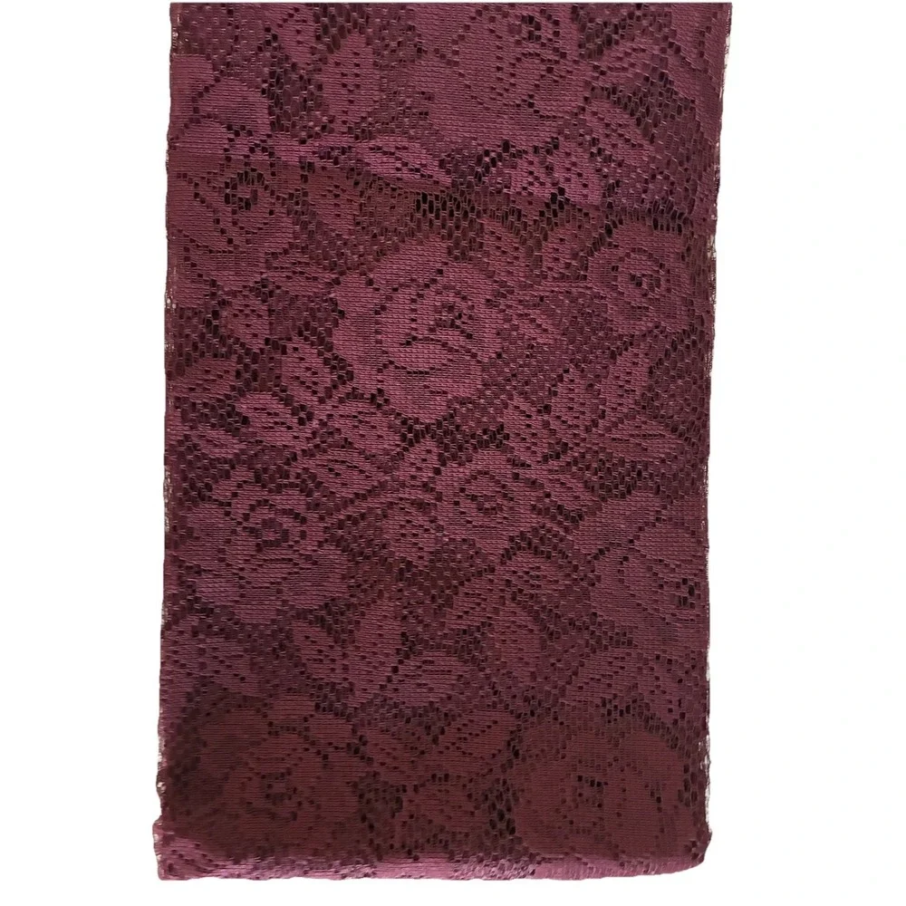 Vintage Martha Stewart Curtain With Valance Berry Climbing Rose Lace 80x63